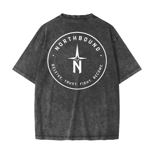 NorthBound Batik Black Heavyweight Snow Washed T-Shirt