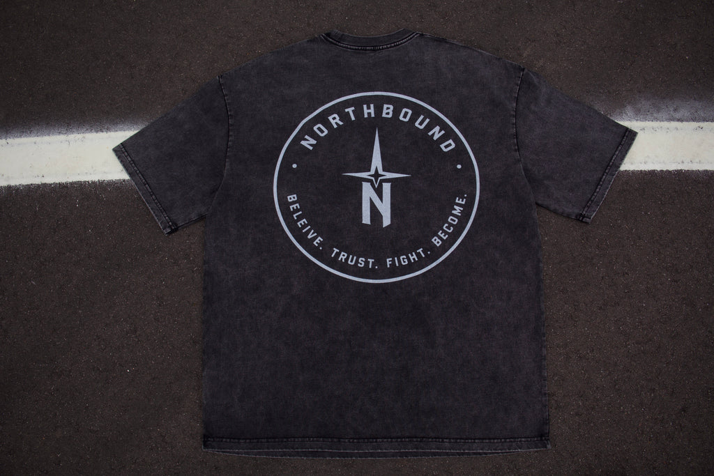 NorthBound Batik Black Heavyweight Snow Washed T-Shirt