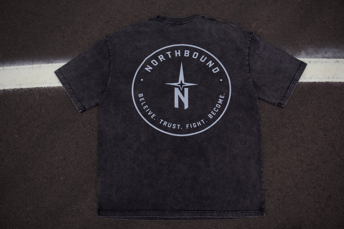 NorthBound Batik Black Heavyweight Snow Washed T-Shirt
